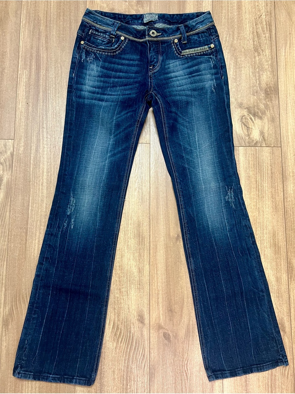 ReRock For Express Jeans Women's Size 6 Boot Limited Edition Denim